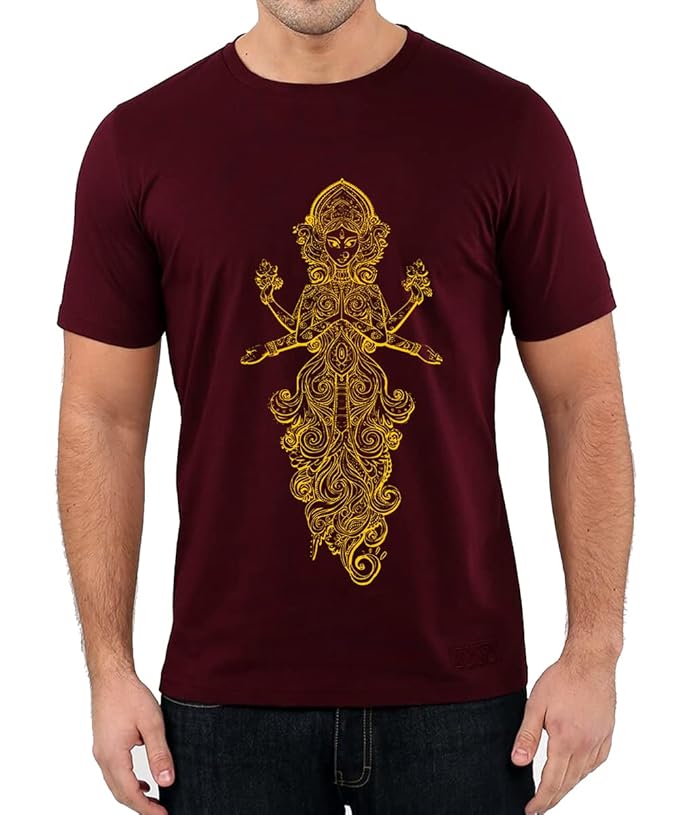 Cotton Printed T-Shirt -Maa Durga Devi 